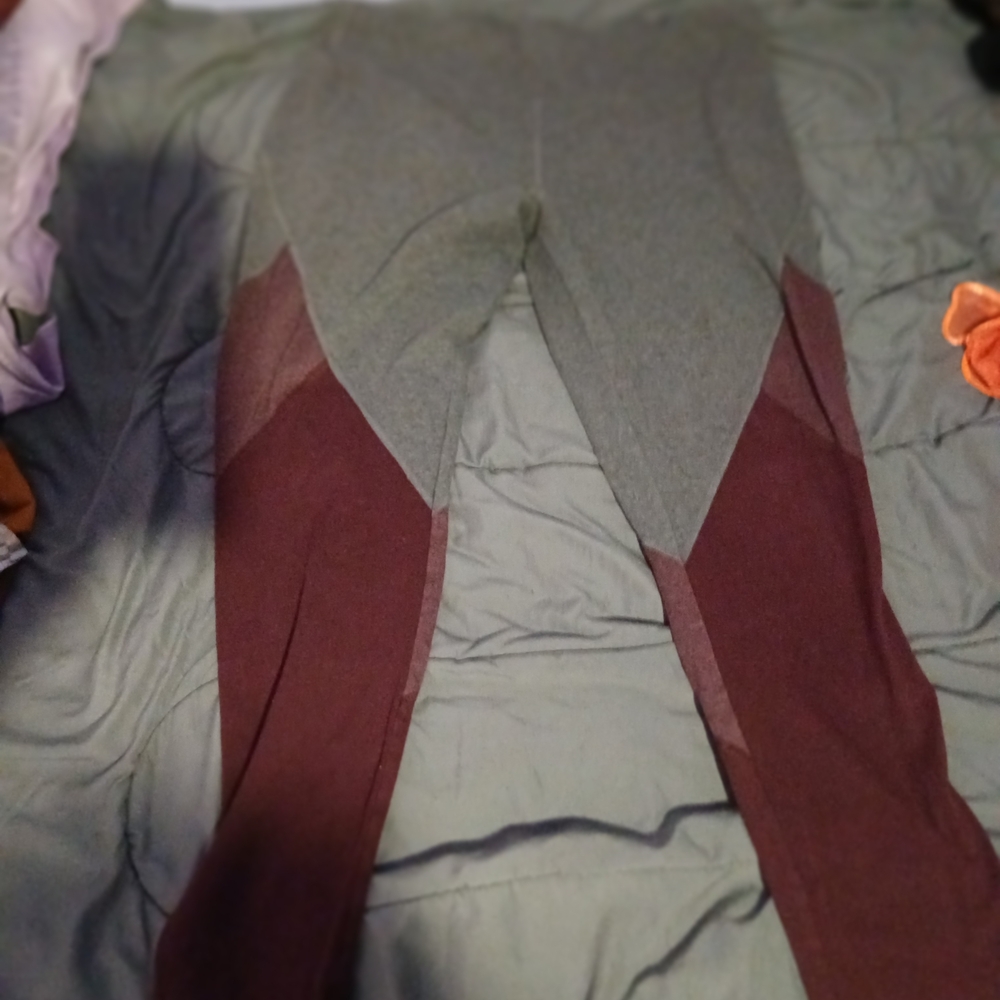 Gray and Brown Leggings